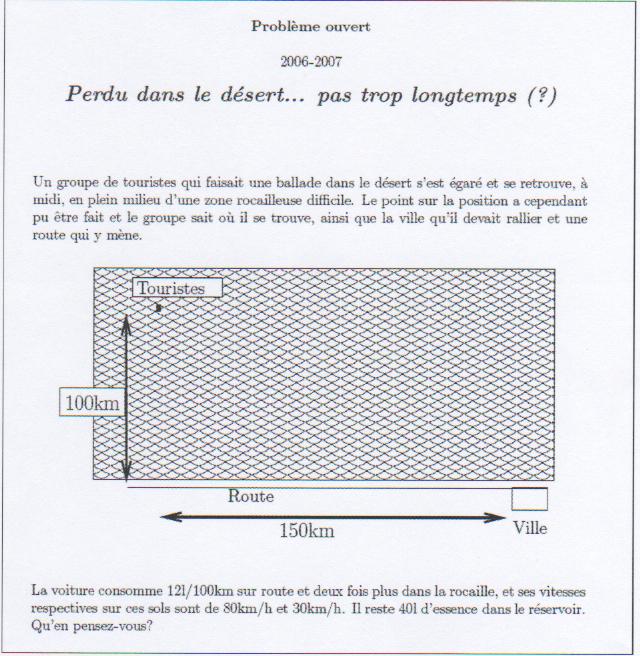 perdu dans le désert