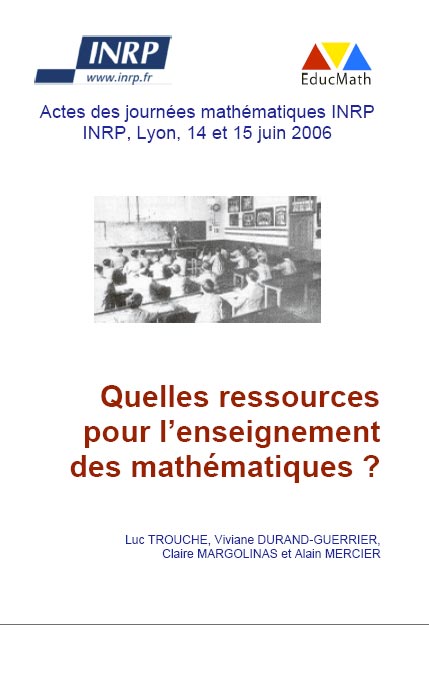 Quelles ressources pour l'enseignement des mathématiques ? 