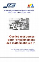 Quelles ressources pour l'enseignement des mathématiques ? 