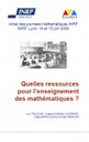 Quelles ressources pour l'enseignement des mathématiques ? 